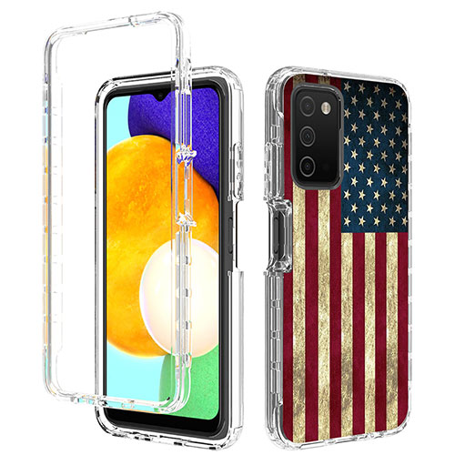 Ultra-thin Transparent Gel Soft Matte Finish Front and Back Case 360 Degrees Cover JX4 for Samsung Galaxy F02S SM-E025F Mixed