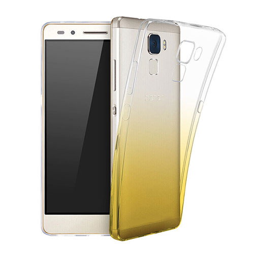 Ultra-thin Transparent Gradient Soft Cover for Huawei GT3 Yellow