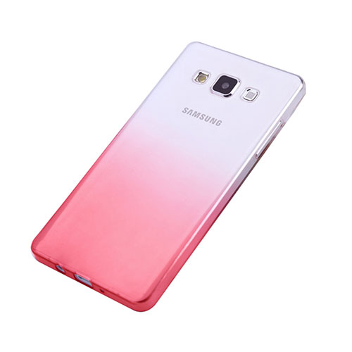 Ultra-thin Transparent Gradient Soft Cover for Samsung Galaxy A5 SM-500F Pink