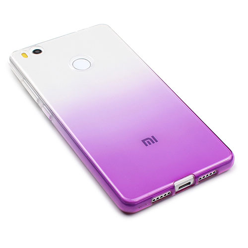 Ultra-thin Transparent Gradient Soft Cover for Xiaomi Mi 4S Purple