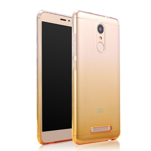 Ultra-thin Transparent Gradient Soft Cover for Xiaomi Redmi Note 3 Yellow