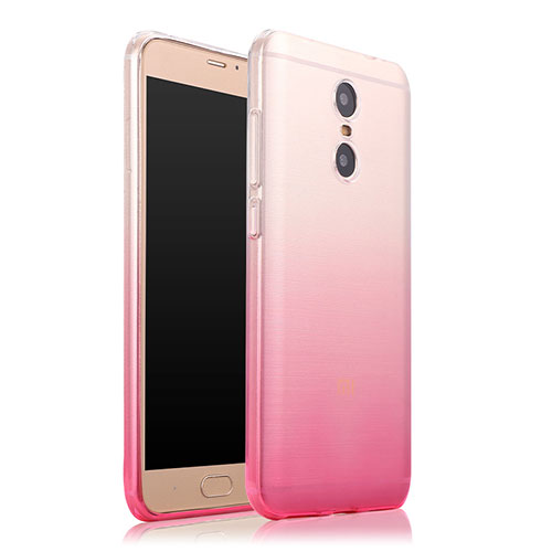 Ultra-thin Transparent Gradient Soft Cover for Xiaomi Redmi Pro Pink