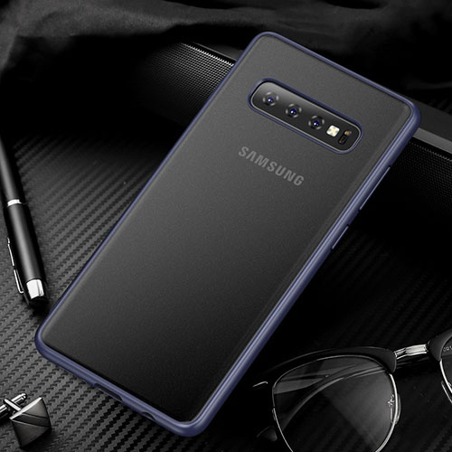 Ultra-thin Transparent Matte Finish Case U01 for Samsung Galaxy S10 Blue