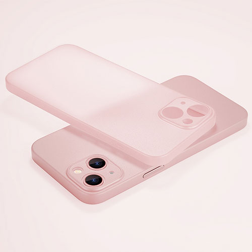 Ultra-thin Transparent Matte Finish Case U02 for Apple iPhone 13 Mini Pink