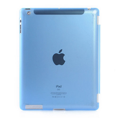 Ultra-thin Transparent Matte Finish Cover for Apple iPad 4 Sky Blue