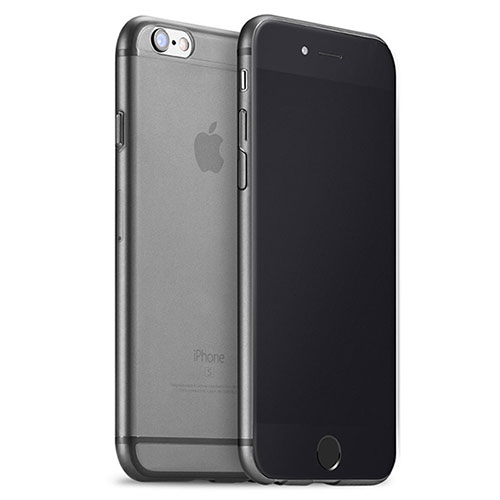 Ultra-thin Transparent Matte Finish Soft Case for Apple iPhone 6S Dark Gray