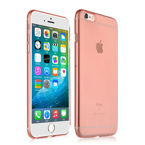 Ultra-thin Transparent Matte Finish Soft Case for Apple iPhone 6S Plus Rose Gold