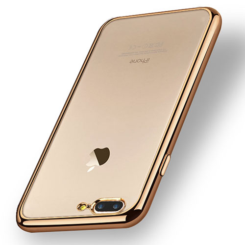 Ultra-thin Transparent TPU Soft Case A08 for Apple iPhone 8 Plus Gold