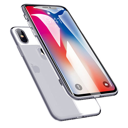 Ultra-thin Transparent TPU Soft Case C02 for Apple iPhone X Clear