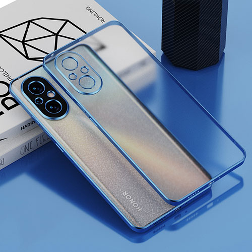 Ultra-thin Transparent TPU Soft Case Cover AN1 for Huawei Honor 50 SE 5G Blue