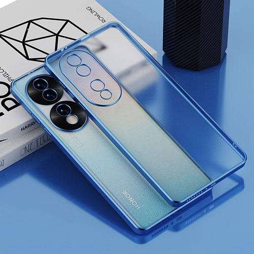 Ultra-thin Transparent TPU Soft Case Cover AN1 for Huawei Honor 70 Pro+ Plus 5G Blue