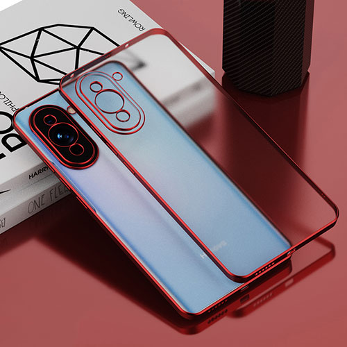 Ultra-thin Transparent TPU Soft Case Cover AN1 for Huawei Nova 10 Pro Red