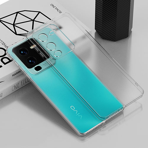 Ultra-thin Transparent TPU Soft Case Cover AN1 for Vivo V25 Pro 5G Clear