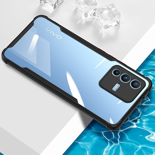 Ultra-thin Transparent TPU Soft Case Cover BH1 for Vivo V23 5G Black