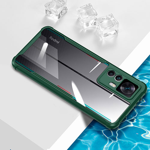 Ultra-thin Transparent TPU Soft Case Cover BH1 for Xiaomi Redmi K50 Ultra 5G Green