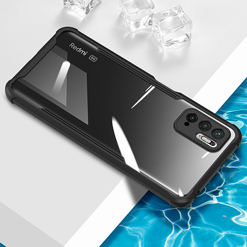 Ultra-thin Transparent TPU Soft Case Cover BH1 for Xiaomi Redmi Note 10T 5G Black