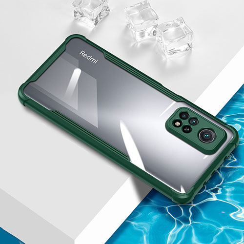 Ultra-thin Transparent TPU Soft Case Cover BH1 for Xiaomi Redmi Note 11 4G (2022) Green