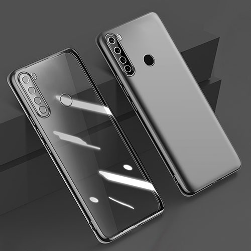 Ultra-thin Transparent TPU Soft Case Cover D01 for Xiaomi Redmi Note 8 (2021) Black