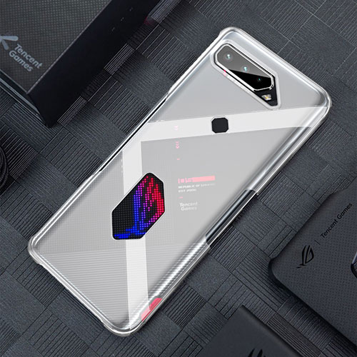 Ultra-thin Transparent TPU Soft Case Cover for Asus ROG Phone 5s Pro Clear