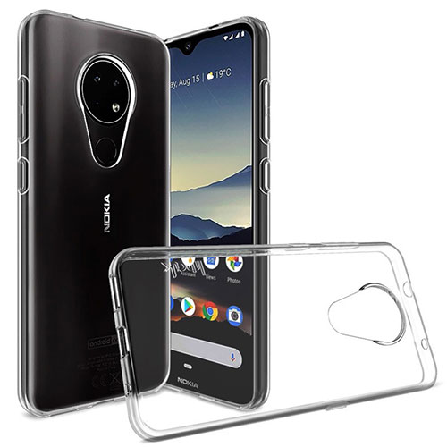 Ultra-thin Transparent TPU Soft Case Cover for Nokia 6.2 Clear