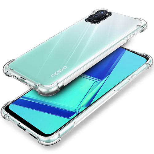 Ultra-thin Transparent TPU Soft Case Cover for Oppo A92 Clear