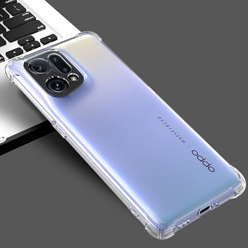 Ultra-thin Transparent TPU Soft Case Cover for Oppo Find X5 5G Clear