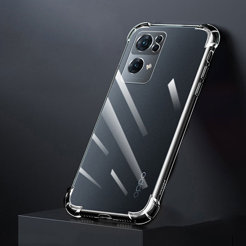 Ultra-thin Transparent TPU Soft Case Cover for Oppo Reno7 Pro 5G Clear