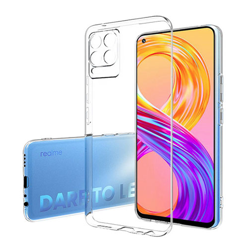 Ultra-thin Transparent TPU Soft Case Cover for Realme 8 4G Clear