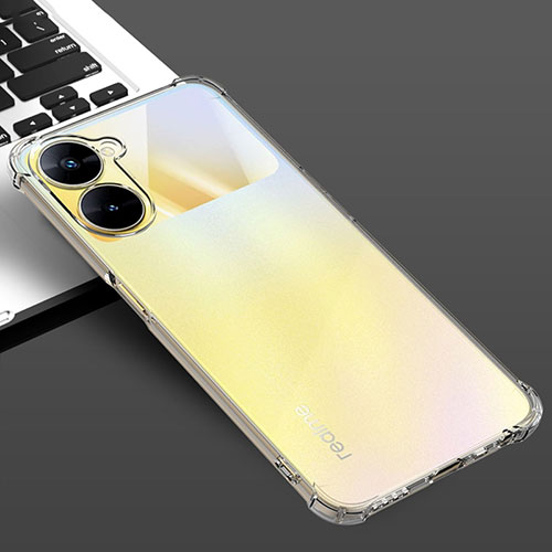 Ultra-thin Transparent TPU Soft Case Cover for Realme V30 5G Clear