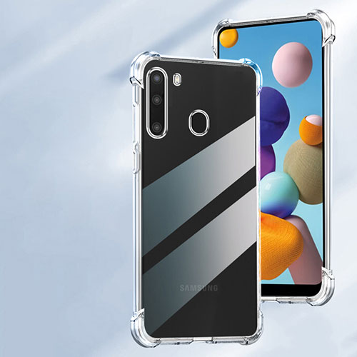 Ultra-thin Transparent TPU Soft Case Cover for Samsung Galaxy A21 European Clear