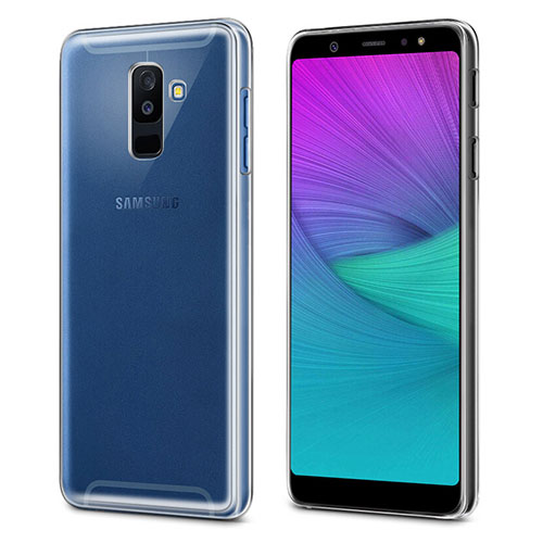 Ultra-thin Transparent TPU Soft Case Cover for Samsung Galaxy A6 Plus (2018) Clear