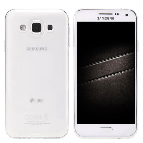 Ultra-thin Transparent TPU Soft Case Cover for Samsung Galaxy E5 SM-E500F E500H Clear