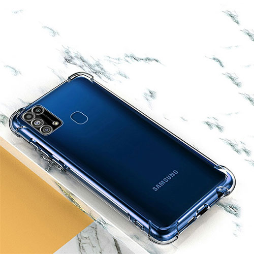 Ultra-thin Transparent TPU Soft Case Cover for Samsung Galaxy M21s Clear