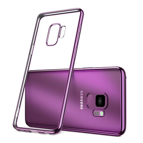 Ultra-thin Transparent TPU Soft Case Cover for Samsung Galaxy S9 Purple