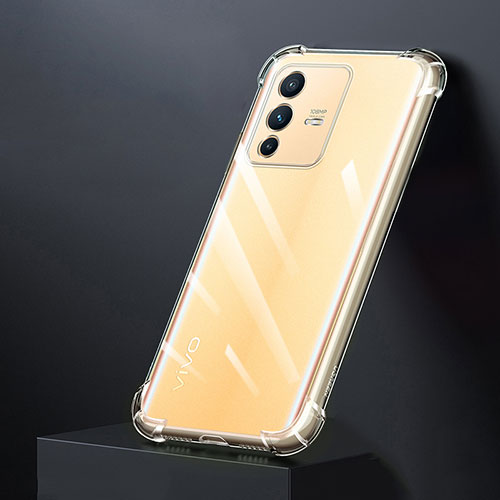 Ultra-thin Transparent TPU Soft Case Cover for Vivo V23 Pro 5G Clear