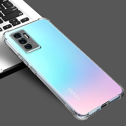 Ultra-thin Transparent TPU Soft Case Cover for Vivo V23e 5G Clear