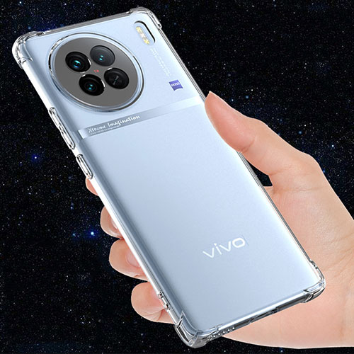 Ultra-thin Transparent TPU Soft Case Cover for Vivo X90 Pro+ Plus 5G Clear