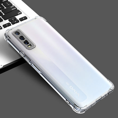 Ultra-thin Transparent TPU Soft Case Cover for Vivo Y51s 5G Clear