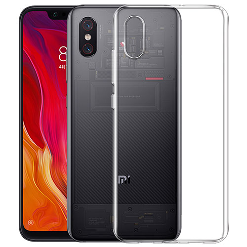 Ultra-thin Transparent TPU Soft Case Cover for Xiaomi Mi 8 Pro Global Version Clear