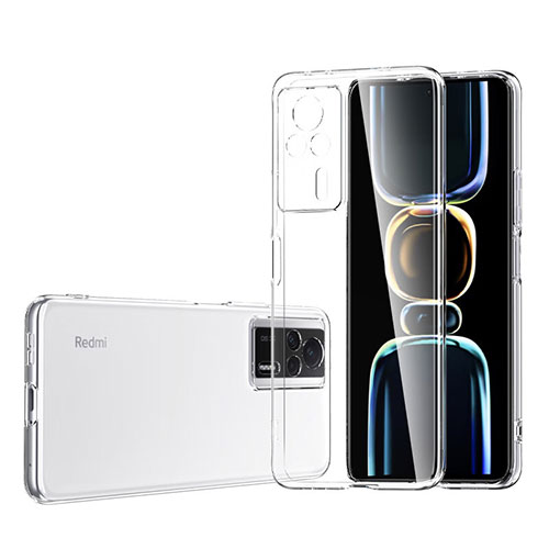 Ultra-thin Transparent TPU Soft Case Cover for Xiaomi Redmi K60E 5G Clear