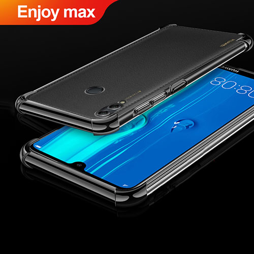 Ultra-thin Transparent TPU Soft Case Cover H01 for Huawei Enjoy Max Black