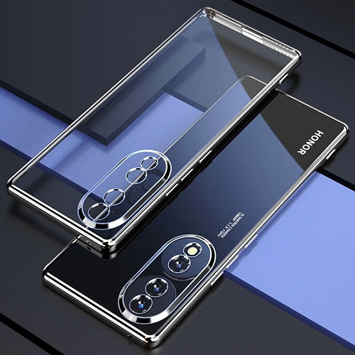 Ultra-thin Transparent TPU Soft Case Cover H01 for Huawei Honor 70 Pro 5G Silver