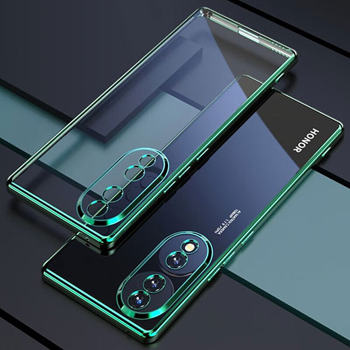 Ultra-thin Transparent TPU Soft Case Cover H01 for Huawei Honor 70 Pro+ Plus 5G Green