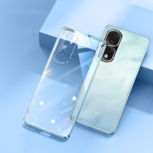 Ultra-thin Transparent TPU Soft Case Cover H01 for Huawei Honor 80 Pro Flat 5G Blue