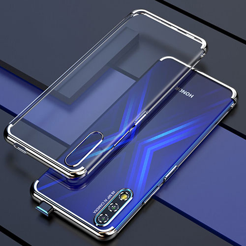 Ultra-thin Transparent TPU Soft Case Cover H01 for Huawei Honor 9X Silver