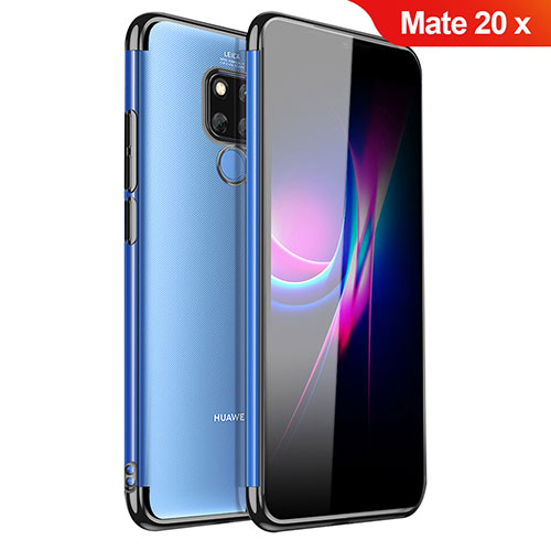 Ultra-thin Transparent TPU Soft Case Cover H01 for Huawei Mate 20 X 5G Black