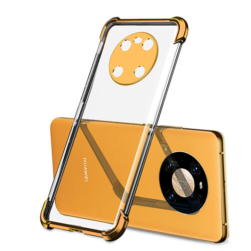 Ultra-thin Transparent TPU Soft Case Cover H01 for Huawei Mate 40 Orange