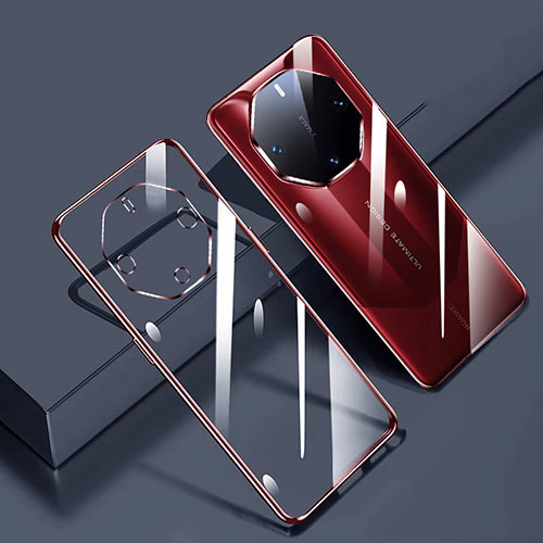 Ultra-thin Transparent TPU Soft Case Cover H01 for Huawei Mate 60 RS Ultimate Red