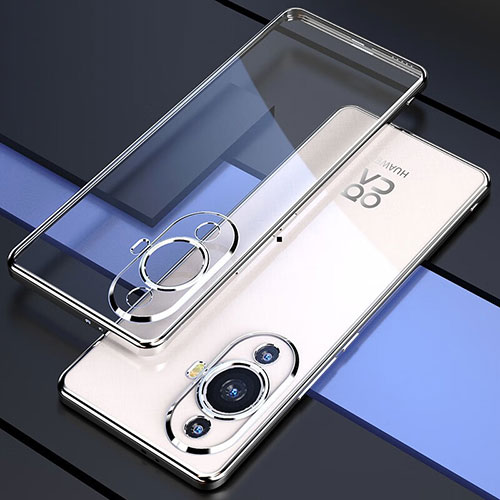 Ultra-thin Transparent TPU Soft Case Cover H01 for Huawei Nova 11 Pro Silver