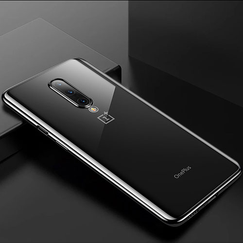 Ultra-thin Transparent TPU Soft Case Cover H01 for OnePlus 8 Black